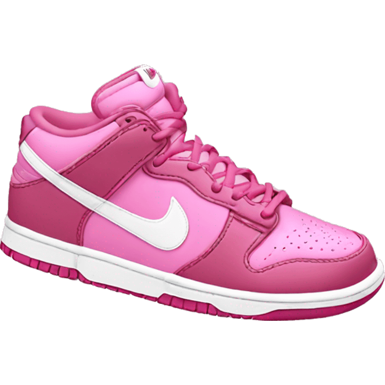 Pink Nike dunk shoes  emoji