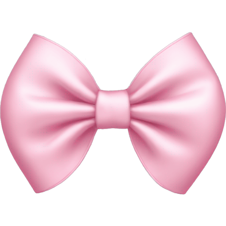 Coquette light pink bow emoji