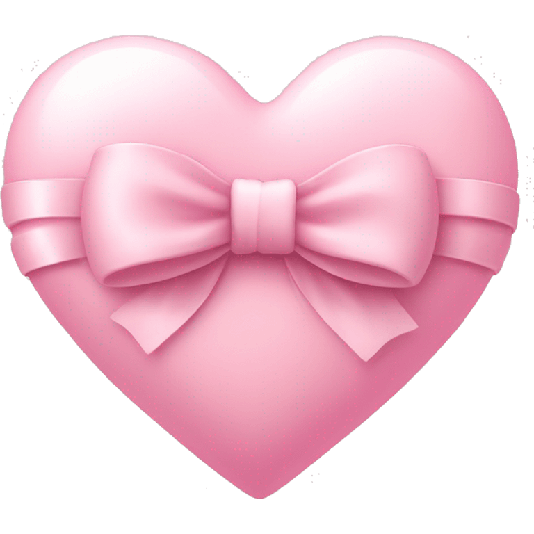 Light pink heart with bow emoji