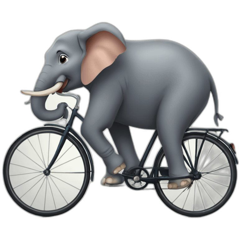 Elephant et velo emoji