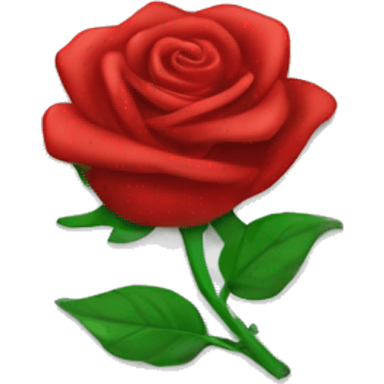 emoji white flag with red rose on the center emoji