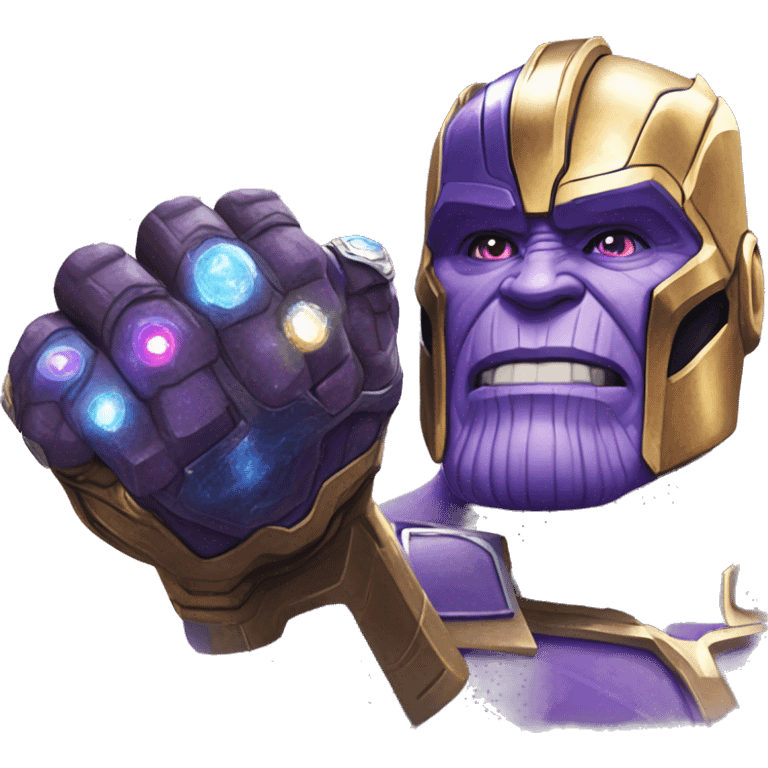 Thanos with Infinity Gauntlet emoji