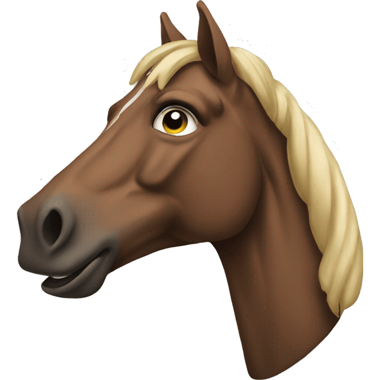 A Smoking horse emoji