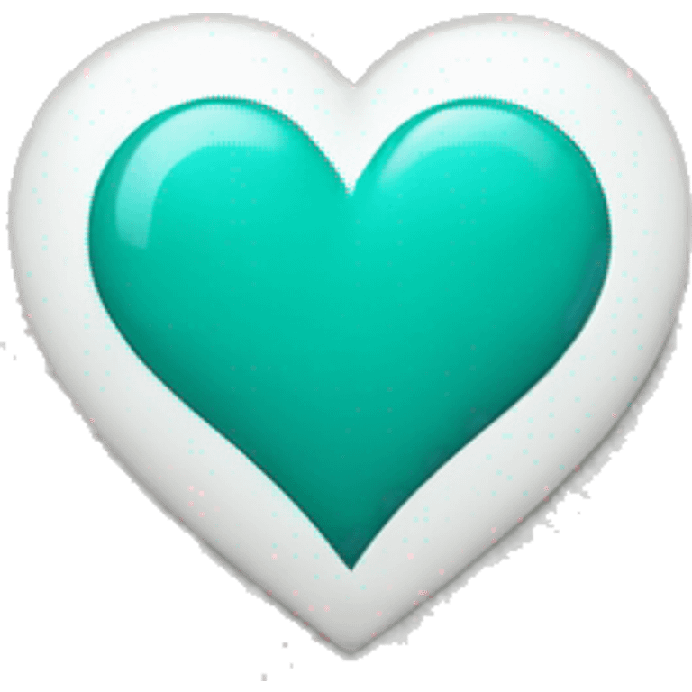 Teal heart  emoji