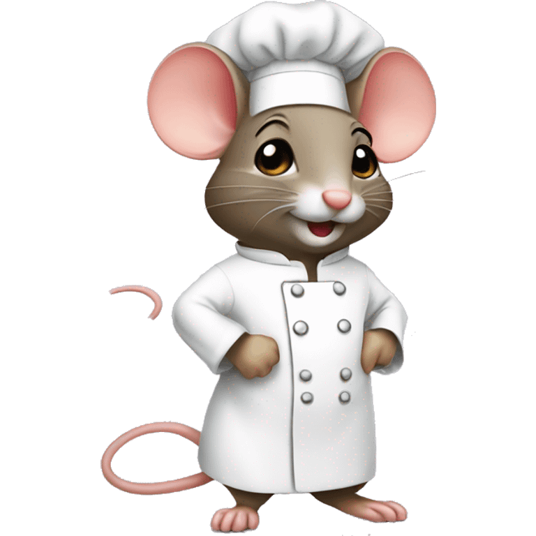 Mouse wearing a chef hat emoji