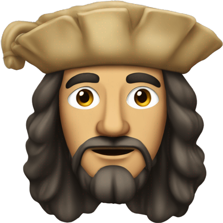 christopher columbus with a lion's face emoji