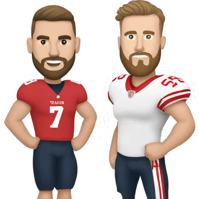 Taylor Swift and Travis Kelce emoji