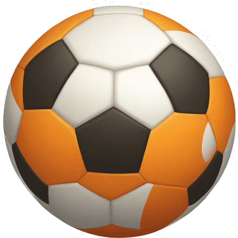 orange play soccer emoji