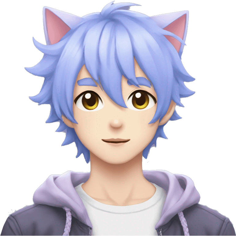 Cute Edgy Attractive Gorgeous Kawaii Pastel Anime Catboy emoji