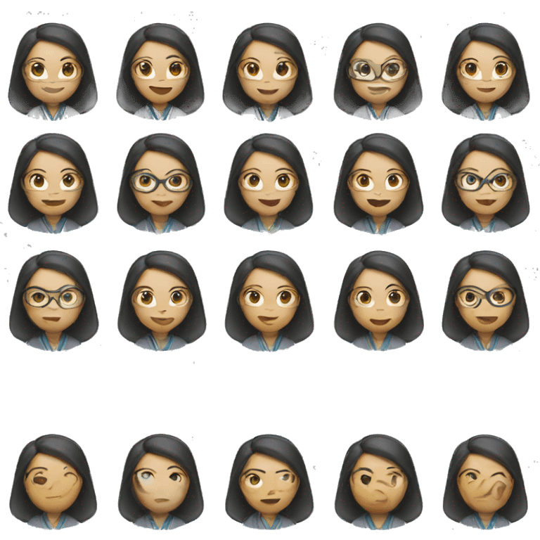 asian woman engineer chemical emoji