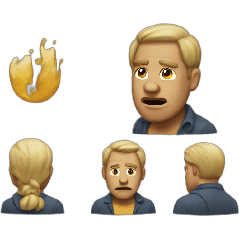 man making mistakes emoji