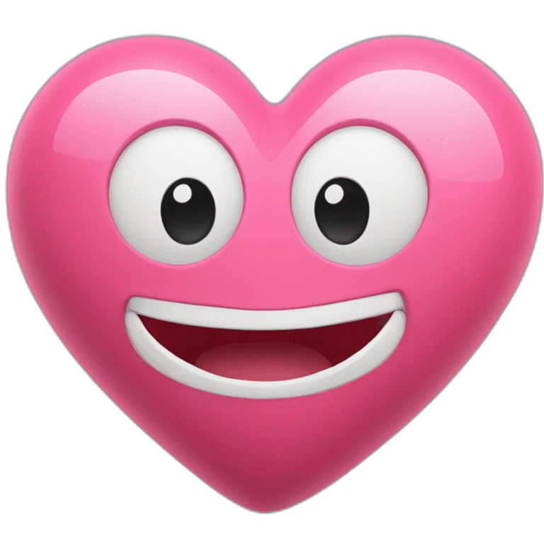 toon heart icon 3d emoji