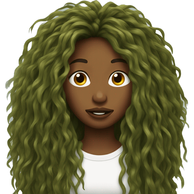 sza grass hair emoji