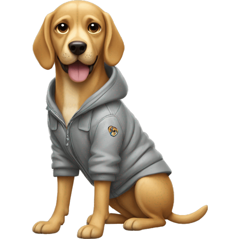 Perro con chaqueta  emoji