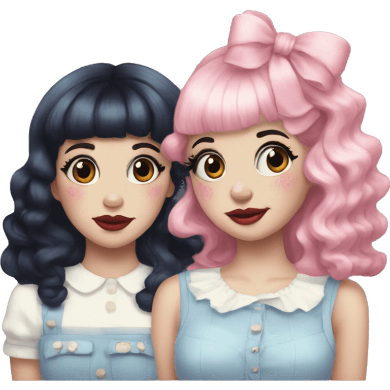 Melanie Martinez y lana del rey  emoji