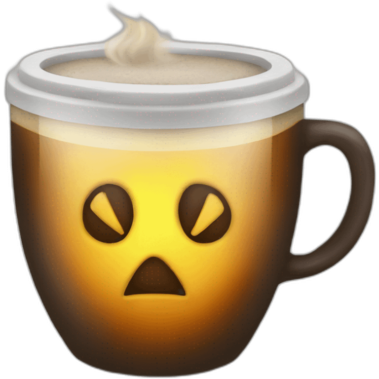 radioactive coffee emoji