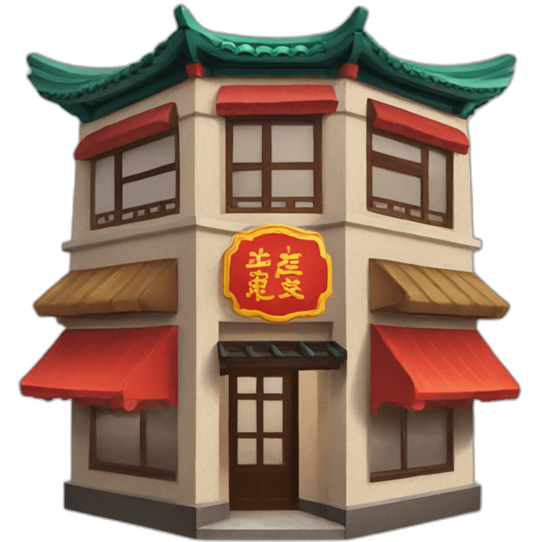 Exterior of Chinese restaurant emoji