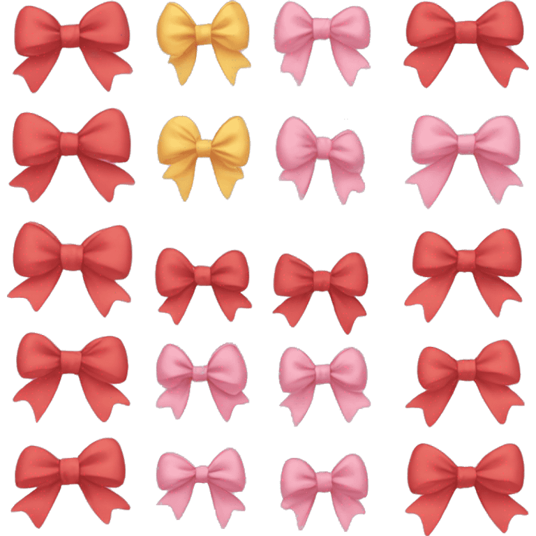 Cute bows emoji