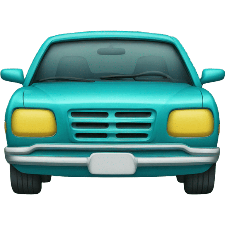 car green and blue emoji