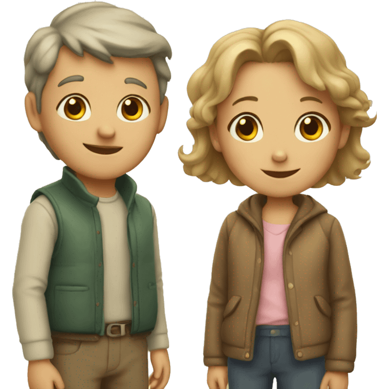 young child and old lovers emoji