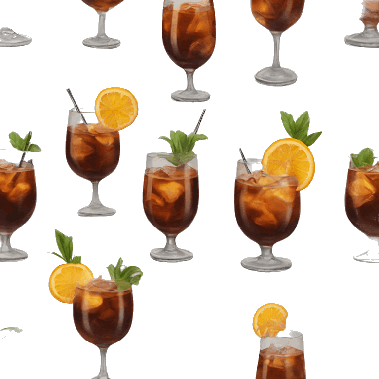 an old Fashioned coktail emoji