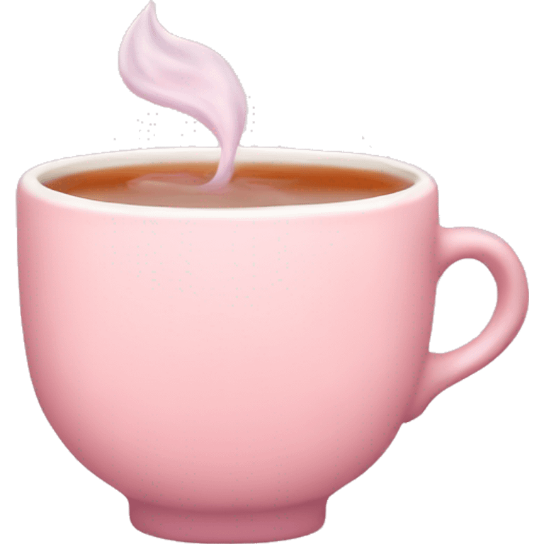 pastel pink tea emoji