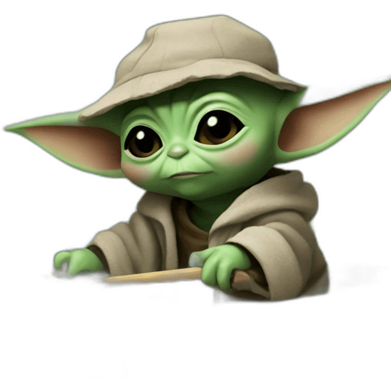 baby yoda fishing emoji