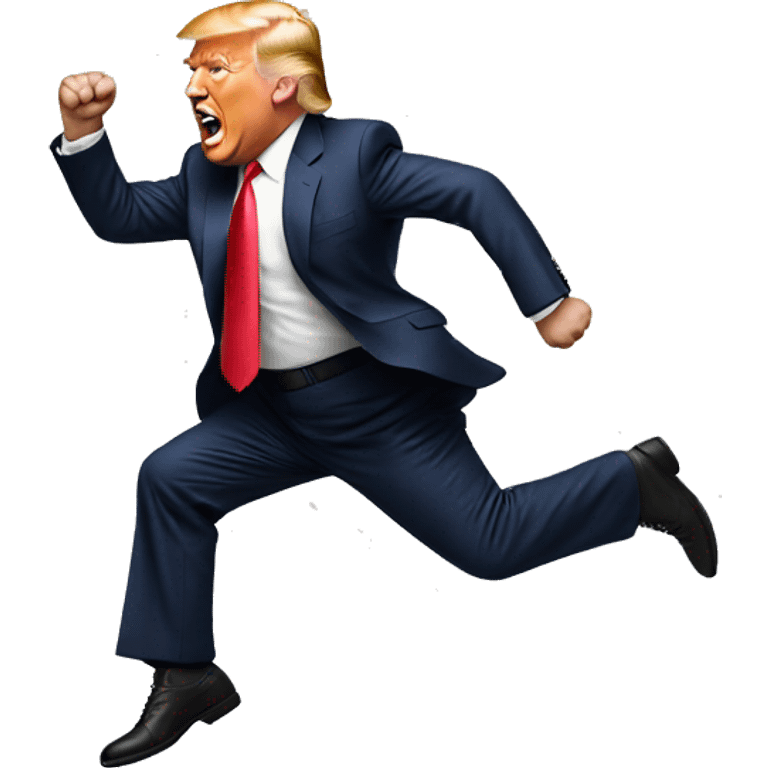 Trump jumping emoji