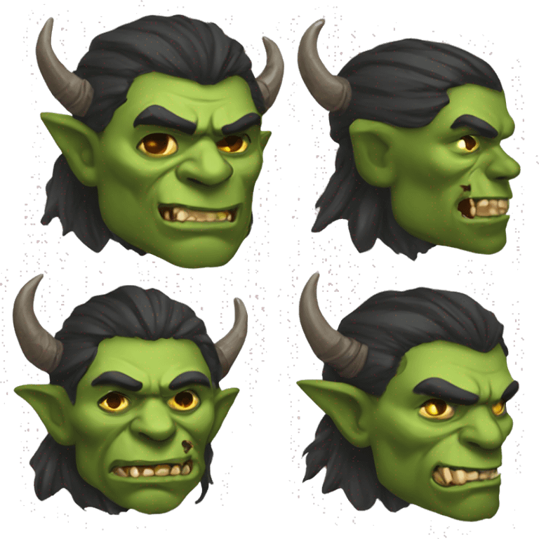 diablo orc male with skull  emoji