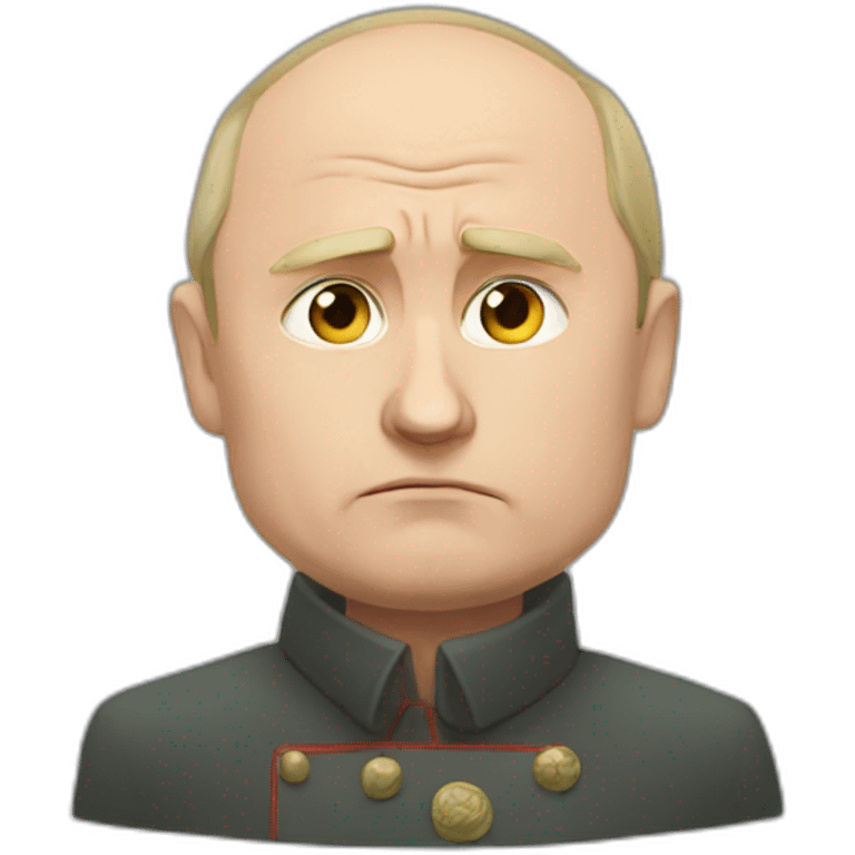 Putin sad emoji