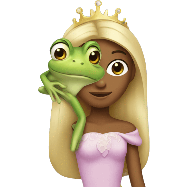 Princess and frog  emoji