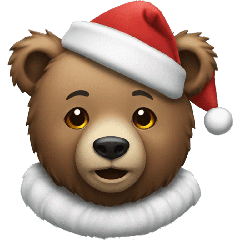 Bear christmas emoji