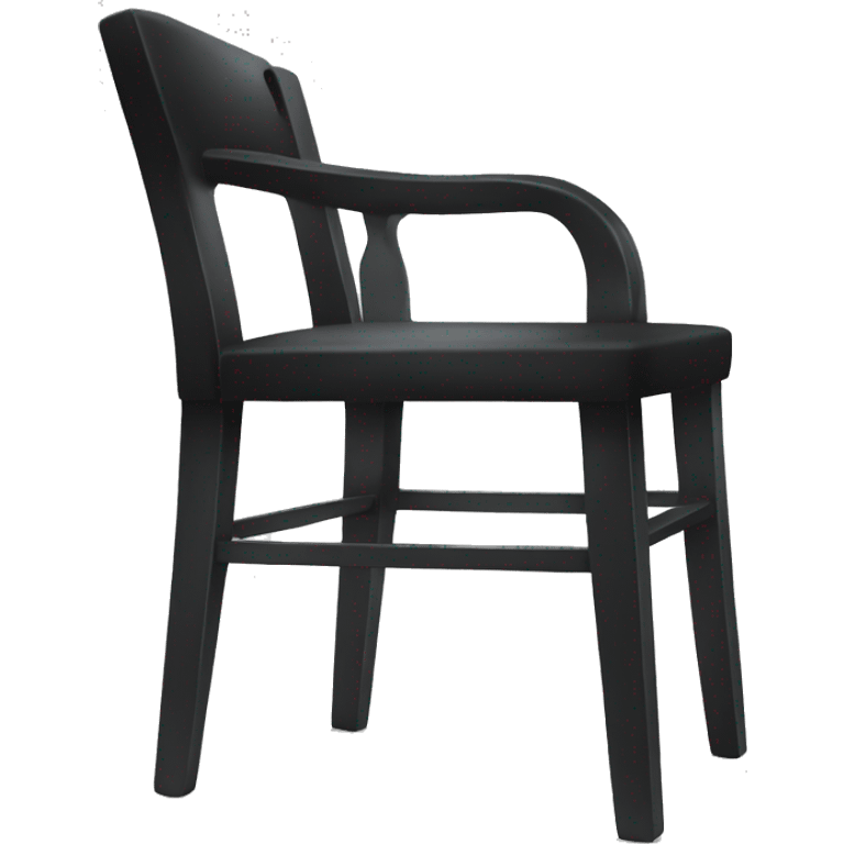 black chair Kitchen Knif legs emoji