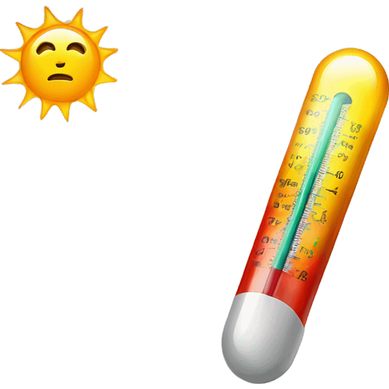 sick child, thermometer with high temperature emoji