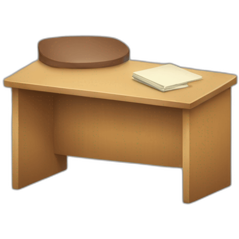 classroom desk from the opposite angle emoji