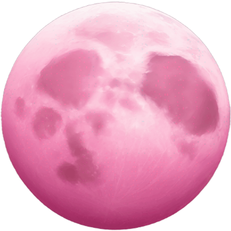 Pink moon emoji