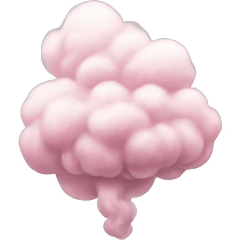 Pastel pink puff of smoke emoji