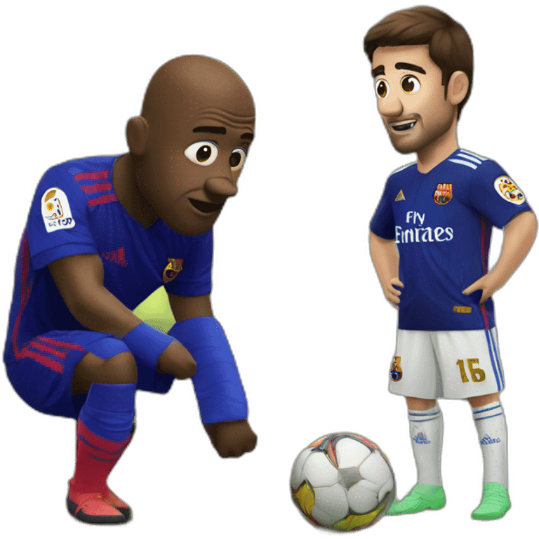 Real De Madrid versus FC Barcelone emoji