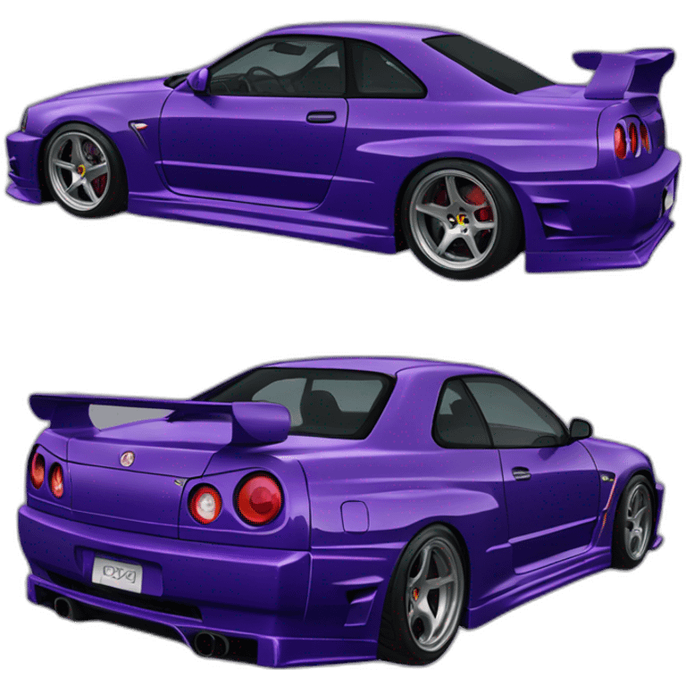 gtr r34 midnight purple emoji