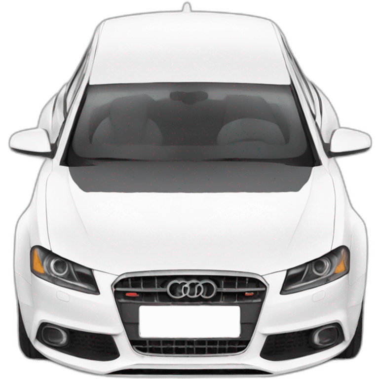 White Audi a4 emoji