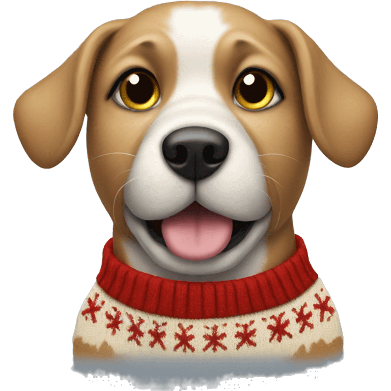 Dog with an ugly sweater  emoji