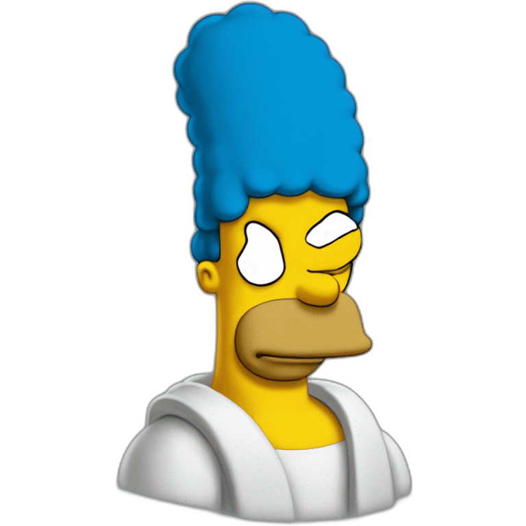 Homero Simpson blue emoji