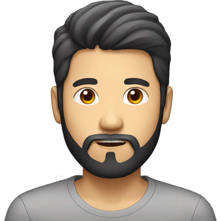 Asian guy with beard emoji