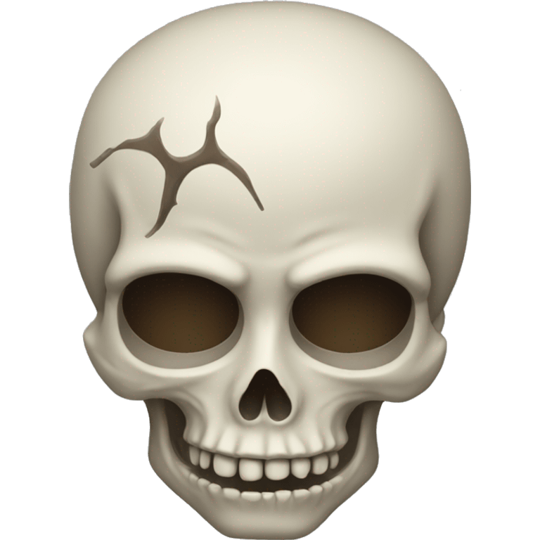 skull emoji turned to the side speaking  emoji