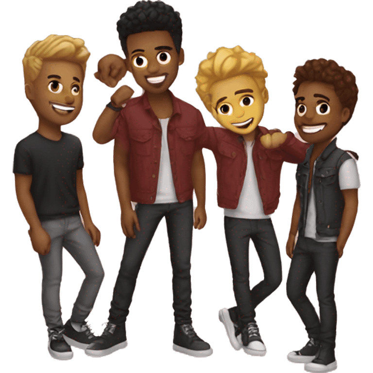 boyband with five members emoji