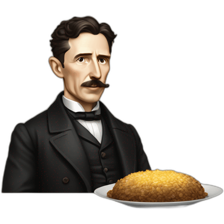 Nicolas tesla qui mange emoji