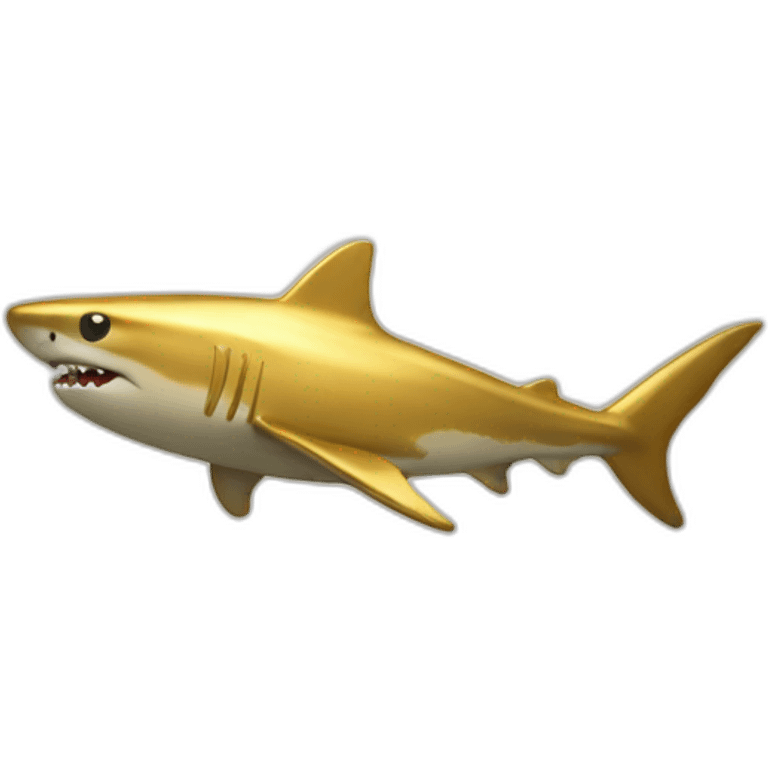 gold shark emoji