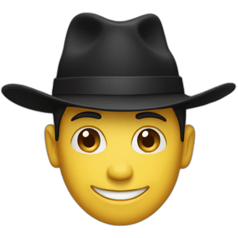 Black hat emoji