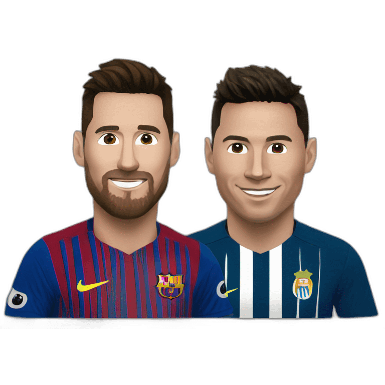 Messi and ronaldo emoji