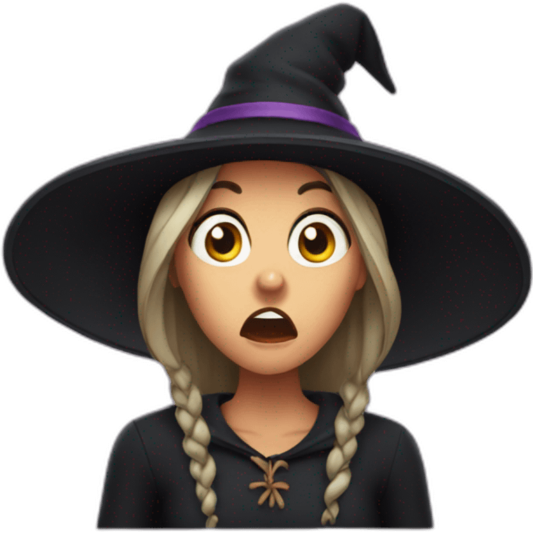 surprised witch emoji